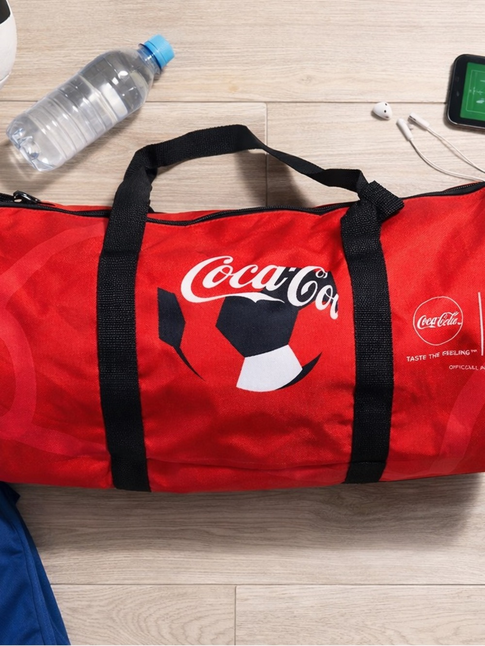 Coca-Cola FIFA World Cup 2018 Red Soccer Duffel Bag NEW
